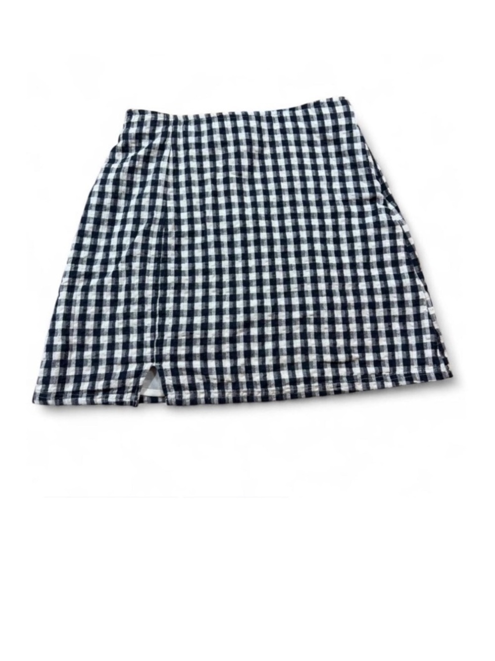 American Eagle Black & White Gingham Mini Skirt XS
